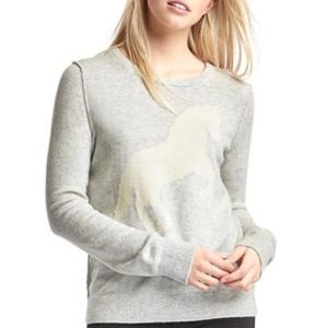 Gap Horse Sweater Heather Grey